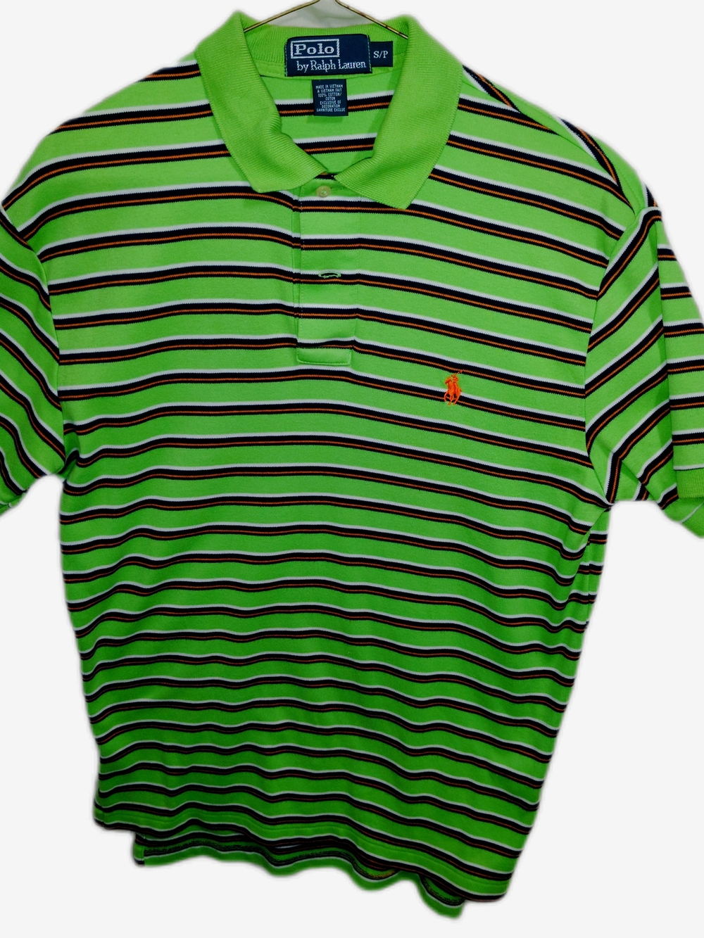 Polo Ralph Lauren Classic Fit Striped Polo - Lime Green